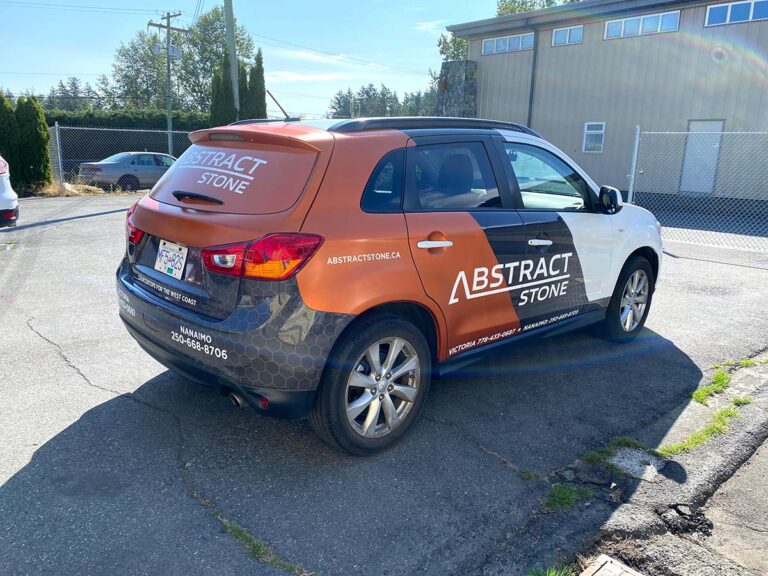 abstract stone vehicle wrap